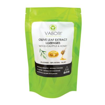 Vabori Olive Leaf Extract Lozenges with Eucalyptus & Honey x 20 Pack